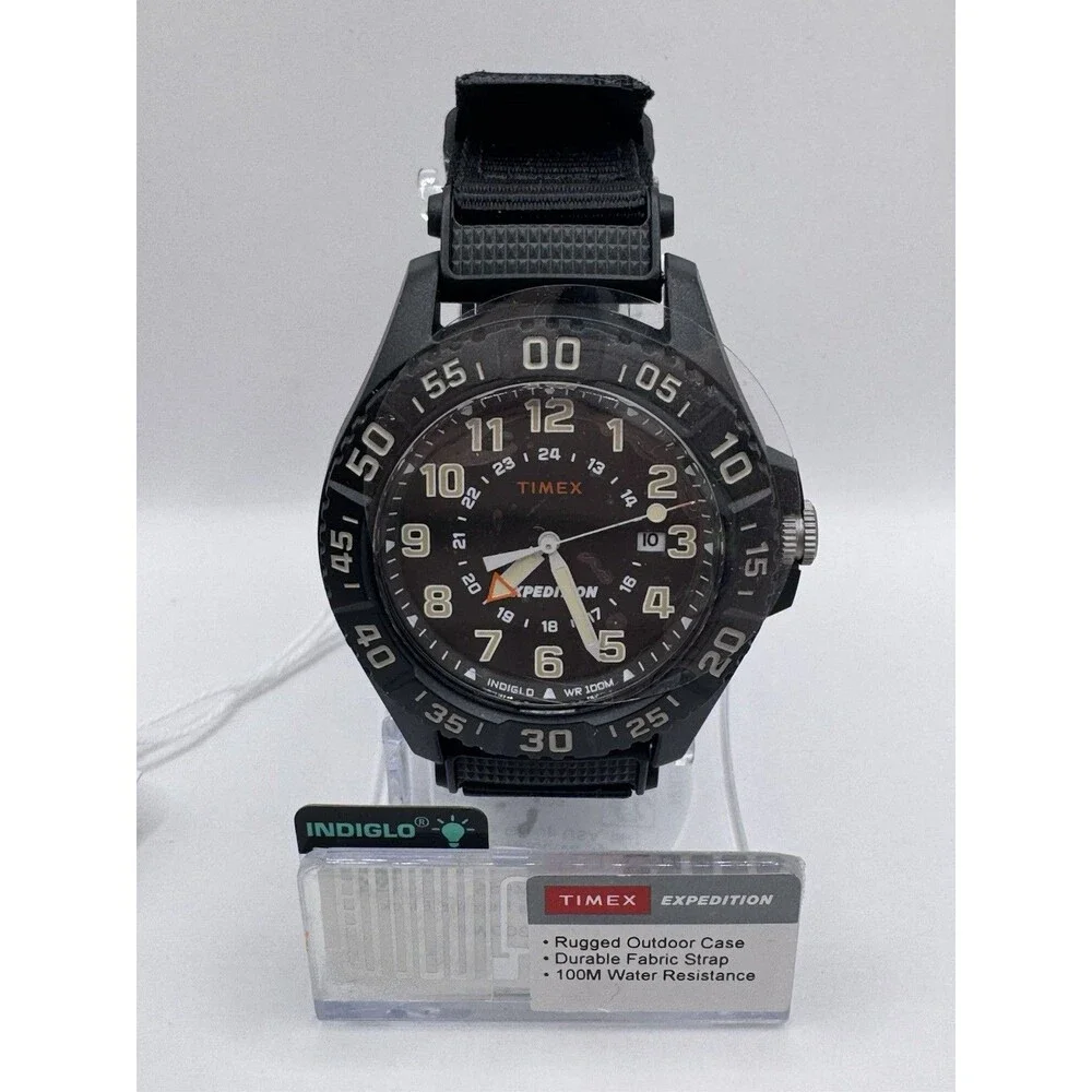 Mens Timex Expedition Acadia Rugged 42mm Mixed Fabric Strap Watch TW4B26 New